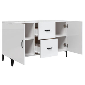 vidaXL Sideboard High Gloss White 100x36x60 cm Engineered Wood