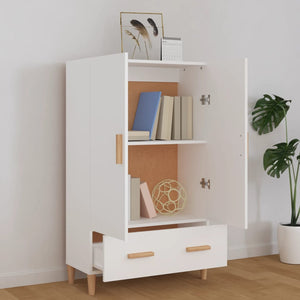 vidaXL Highboard White 70x31x115 cm Engineered Wood