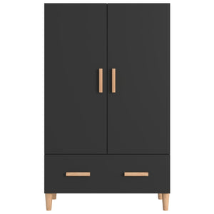 vidaXL Highboard Black 70x31x115 cm Engineered Wood