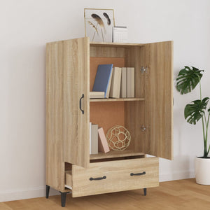 vidaXL Highboard Sonoma Oak 70x31x115 cm Engineered Wood