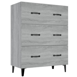 vidaXL Sideboard Grey Sonoma 69.5x34x90 cm Engineered Wood