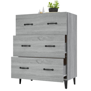 vidaXL Sideboard Grey Sonoma 69.5x34x90 cm Engineered Wood