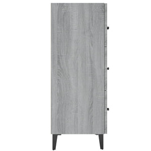 vidaXL Sideboard Grey Sonoma 69.5x34x90 cm Engineered Wood