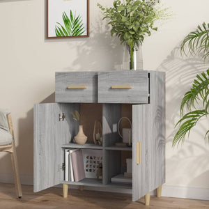 vidaXL Sideboard Grey Sonoma 69.5x34x90 cm Engineered Wood