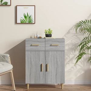 vidaXL Sideboard Grey Sonoma 69.5x34x90 cm Engineered Wood