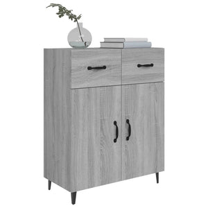 vidaXL Sideboard Grey Sonoma 69.5x34x90 cm Engineered Wood