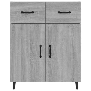 vidaXL Sideboard Grey Sonoma 69.5x34x90 cm Engineered Wood