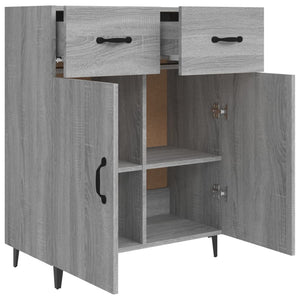 vidaXL Sideboard Grey Sonoma 69.5x34x90 cm Engineered Wood