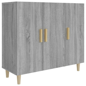 vidaXL Sideboard Grey Sonoma 90x34x80 cm Engineered Wood