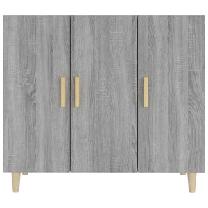 vidaXL Sideboard Grey Sonoma 90x34x80 cm Engineered Wood