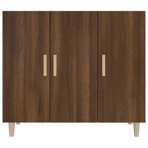 vidaXL Sideboard Brown Oak 90x34x80 cm Engineered Wood