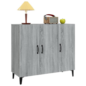 vidaXL Sideboard Grey Sonoma 90x34x80 cm Engineered Wood