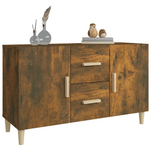 vidaXL Sideboard Smoked Oak 100x36x60 cm Engineered Wood