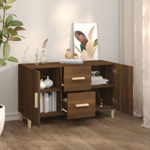 vidaXL Sideboard Brown Oak 100x36x60 cm Engineered Wood