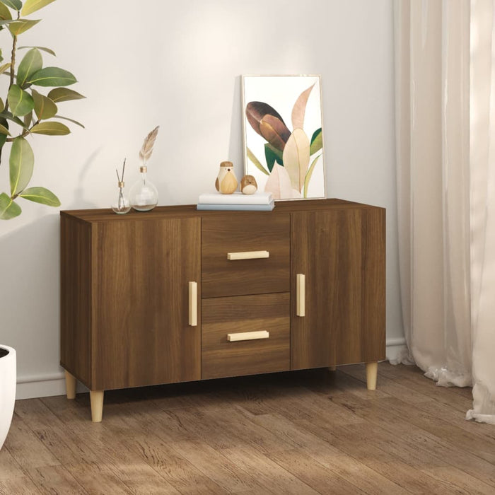 vidaXL Sideboard Brown Oak 100x36x60 cm Engineered Wood