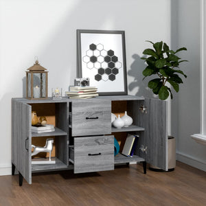 vidaXL Sideboard Grey Sonoma 100x36x60 cm Engineered Wood