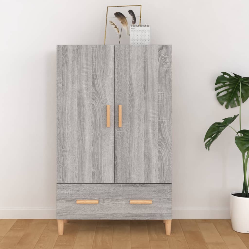 vidaXL Highboard Grey Sonoma 70x31x115 cm Engineered Wood