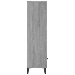 vidaXL Highboard Grey Sonoma 70x31x115 cm Engineered Wood