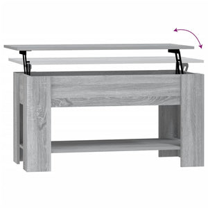 vidaXL Coffee Table Grey Sonoma 101x49x52 cm Engineered Wood