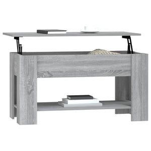 vidaXL Coffee Table Grey Sonoma 101x49x52 cm Engineered Wood