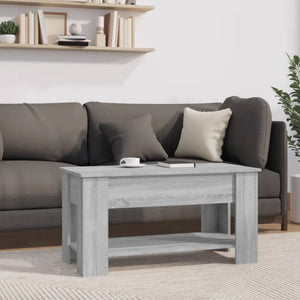 vidaXL Coffee Table Grey Sonoma 101x49x52 cm Engineered Wood