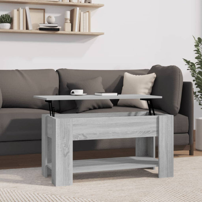 vidaXL Coffee Table Grey Sonoma 101x49x52 cm Engineered Wood