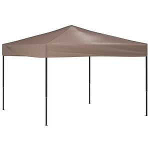 vidaXL Folding Party Tent Taupe 3x3 m