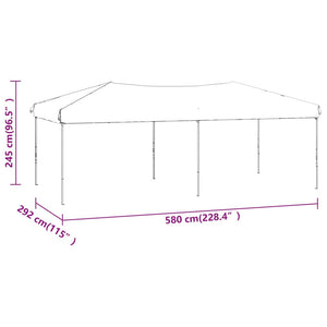 vidaXL Folding Party Tent White 3x6 m