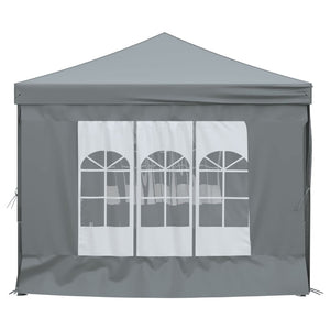 vidaXL Folding Party Tent with Sidewalls Anthracite 3x6 m