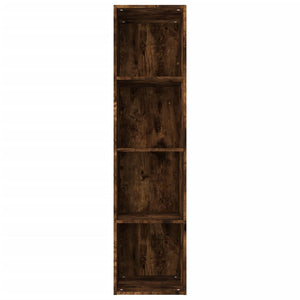 vidaXL Book Cabinet/TV Cabinet Smoked Oak 36x30x143 cm Engineered Wood