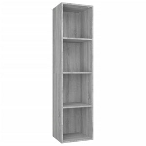 vidaXL Book Cabinet/TV Cabinet Grey Sonoma 36x30x143 cm Engineered Wood