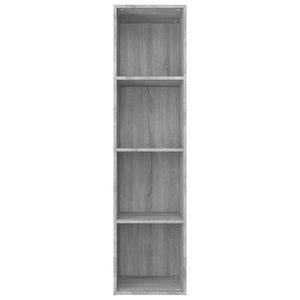 vidaXL Book Cabinet/TV Cabinet Grey Sonoma 36x30x143 cm Engineered Wood