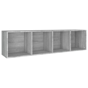 vidaXL Book Cabinet/TV Cabinet Grey Sonoma 36x30x143 cm Engineered Wood