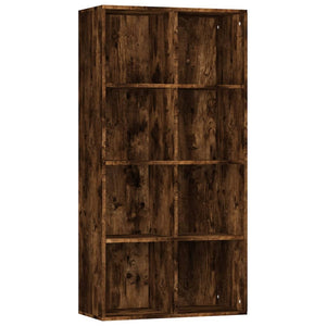 vidaXL Book Cabinet/Sideboard Smoked Oak 66x30x130 cm Engineered Wood