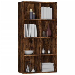 vidaXL Book Cabinet/Sideboard Smoked Oak 66x30x130 cm Engineered Wood