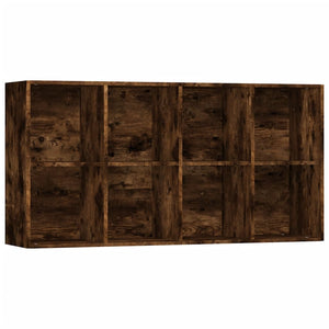 vidaXL Book Cabinet/Sideboard Smoked Oak 66x30x130 cm Engineered Wood