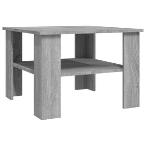 vidaXL Coffee Table Grey Sonoma 60x60x42 cm Engineered Wood