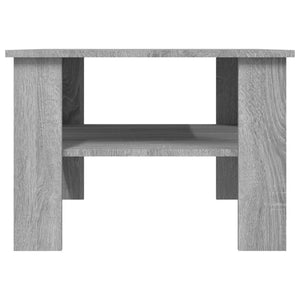 vidaXL Coffee Table Grey Sonoma 60x60x42 cm Engineered Wood