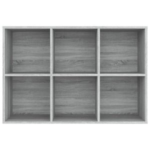 vidaXL Book Cabinet/Sideboard Grey Sonoma 66x30x98 cm Engineered Wood