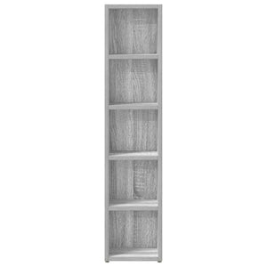 vidaXL CD Cabinets 2 pcs Grey Sonoma 21x16x93.5 cm Engineered Wood