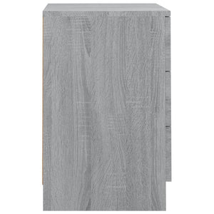 vidaXL Bedside Cabinet Grey Sonoma 38x35x56 cm Engineered Wood