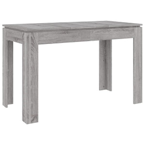 vidaXL Dining Table Grey Sonoma 120x60x76 cm Engineered Wood