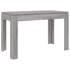 vidaXL Dining Table Grey Sonoma 120x60x76 cm Engineered Wood