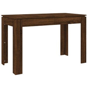 vidaXL Dining Table Brown Oak 120x60x76 cm Engineered Wood