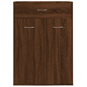 vidaXL Shoe Cabinet Brown Oak 60x35x84 cm Engineered Wood