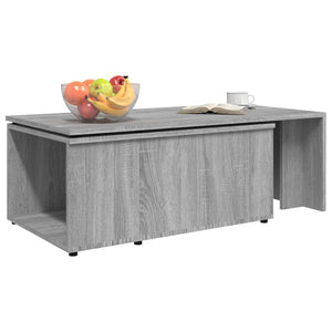 vidaXL Coffee Table Grey Sonoma 150x50x35 cm Engineered Wood