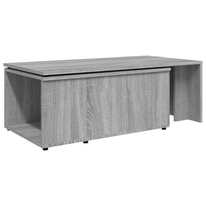 vidaXL Coffee Table Grey Sonoma 150x50x35 cm Engineered Wood