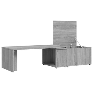 vidaXL Coffee Table Grey Sonoma 150x50x35 cm Engineered Wood