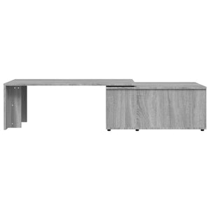 vidaXL Coffee Table Grey Sonoma 150x50x35 cm Engineered Wood