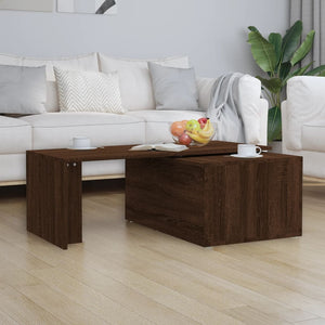 vidaXL Coffee Table Brown Oak 150x50x35 cm Engineered Wood